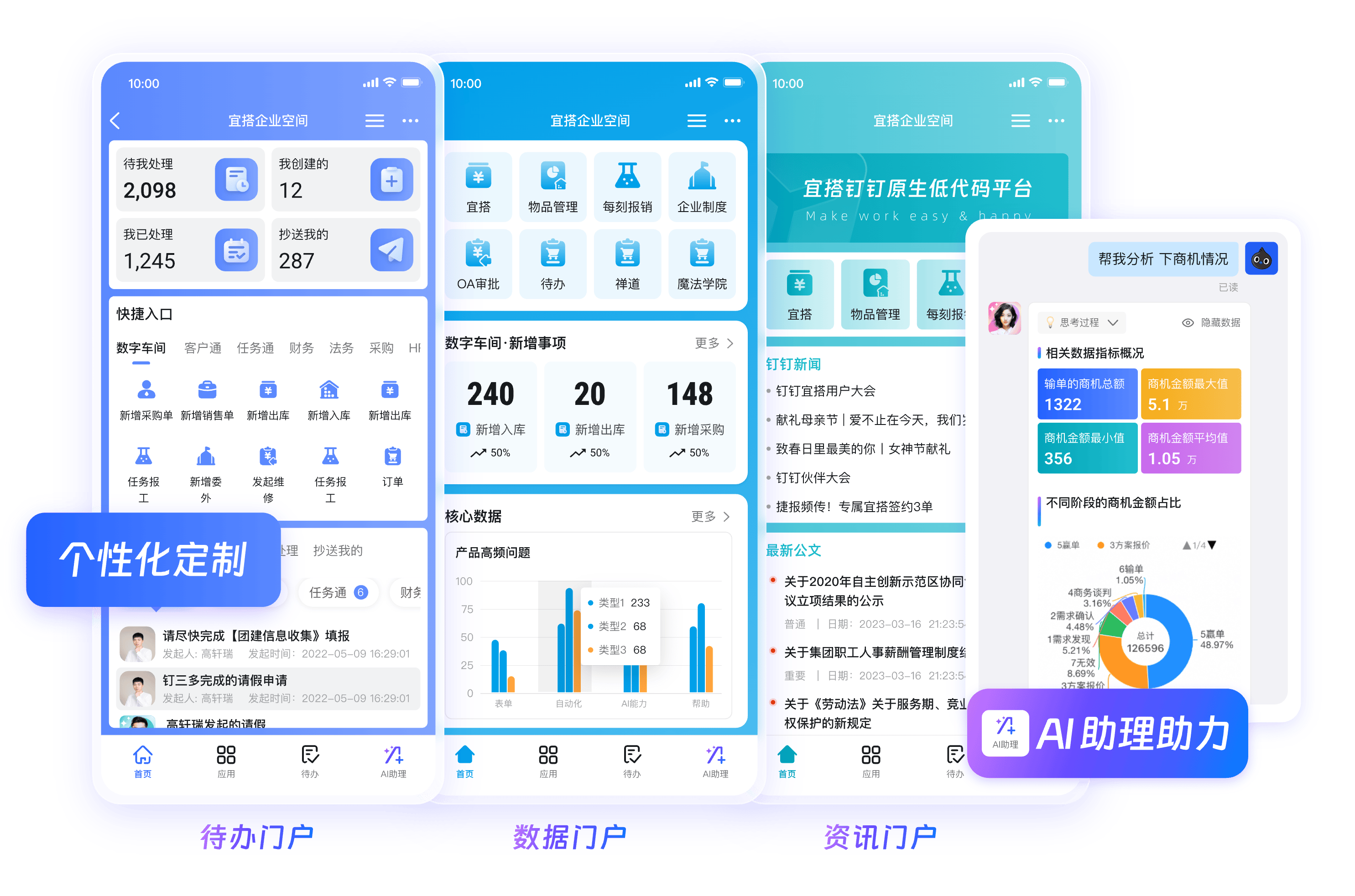 钉钉智能办公一天统一入口
